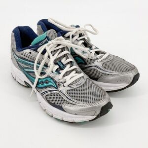 Saucony Cohesion 9 Womens Lace Up Athletic Sneakers Size 8